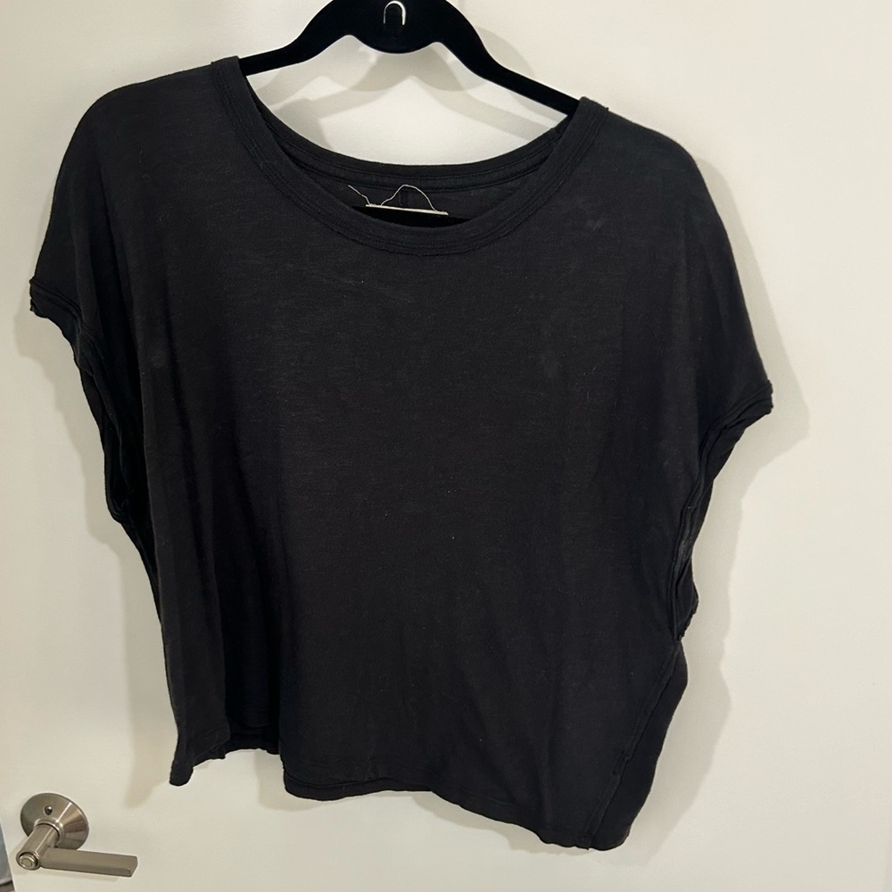 Free People Black Tee